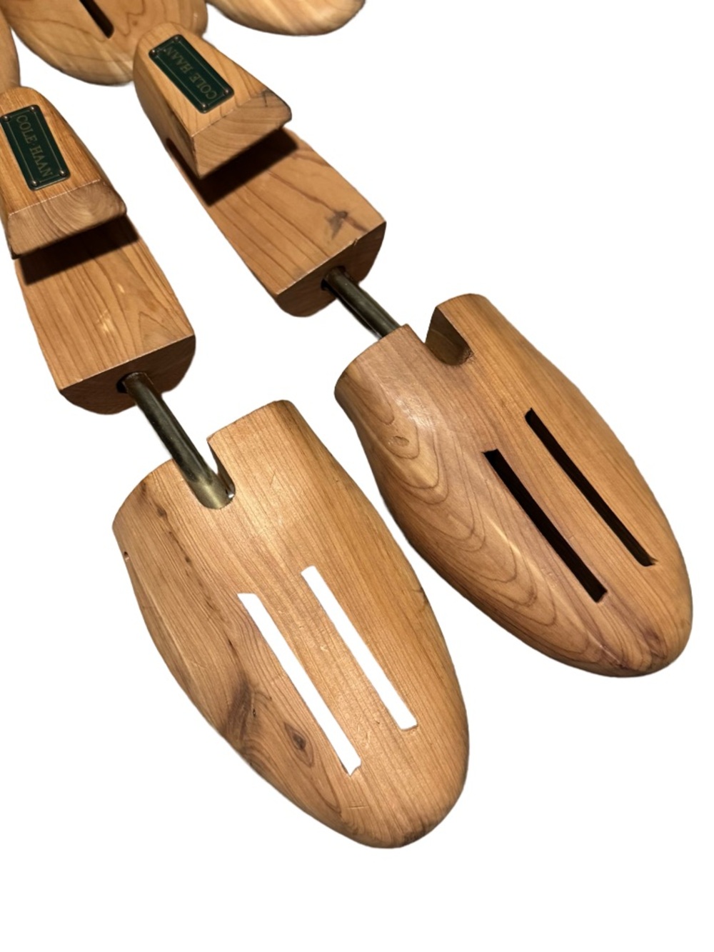 Allen Edmonds Cole Haan Wooden Shoe Trees Size Large Lot of 3 Made in USA - Picture 2 of 5